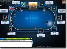 Gala Poker spelrum