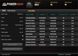 PokerHigh lobby