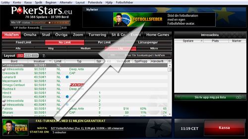 lobby pokerstars