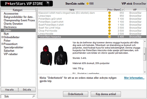 PokerStars VIP Store